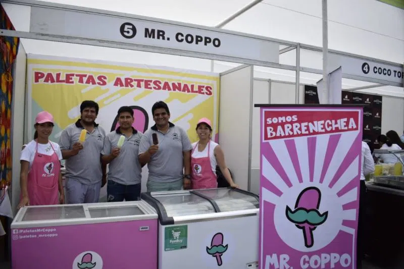 Mr.Coppo, empresa familiar de Pacasmayo, dedicada a la venta de paletas artesanales desde 1965, fue la sensación en este 17 día de pisco sour y 16 feria gastronómica.