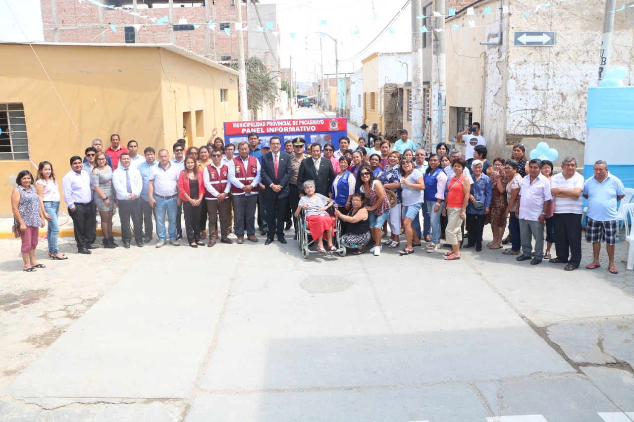 INAUGURACIÓN DE VEREDAS Y MEJORAMIENTO DE LA TRANSITABILIDAD PEATONAL