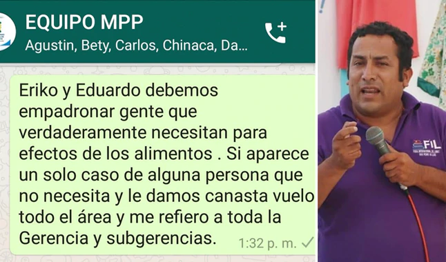 Alcalde de Pacasmayo advierte que despedirá a funcionarios que entreguen víveres a quien no lo necesite