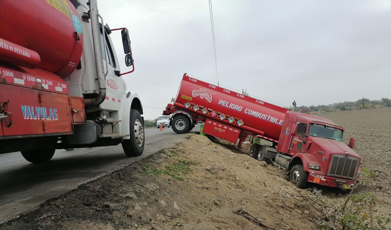 La Libertad: accidente en carretera generó gran congestión vehicular
