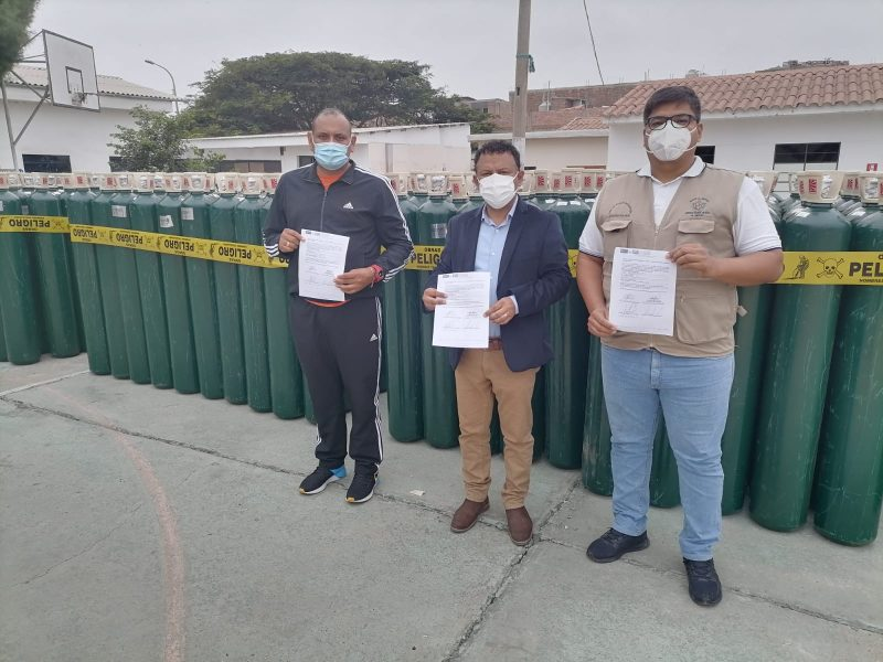 La Libertad: 100 balones de oxígeno para la provincia de Pacasmayo