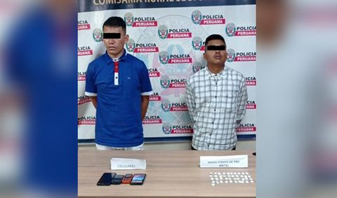 Dos ‘Babys de Pacasmayo’ fueron atrapados con celulares y droga