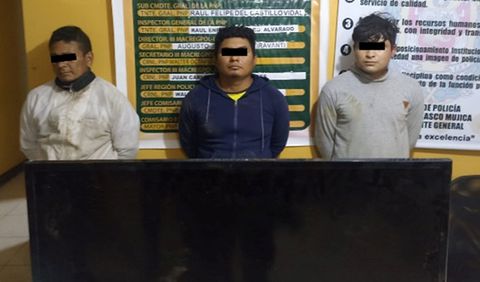 Intervienen en automóvil a tres sujetos con televisor robado Intervienen en automóvil a tres sujetos con televisor robado