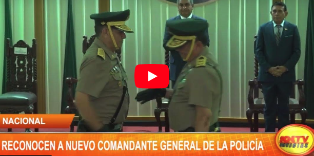 Nacional: reconocen a nuevo comandante general de la policía