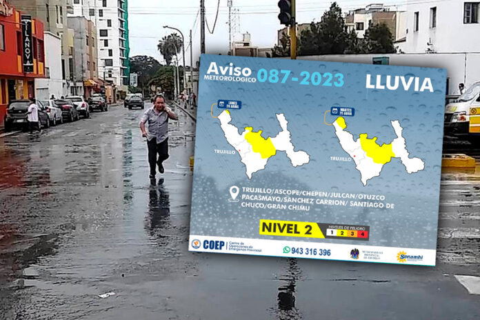 Senamhi pronostica lluvias de moderada a fuerte intensidad en la región La Libertad