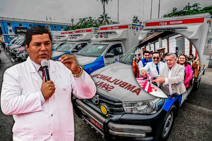 Exdirector de la Red de Salud Pacasmayo cuestiona distribución de las 38 ambulancias adquiridas por el GRLL