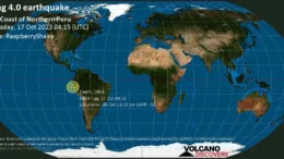 Sismo de magnitud 4.0 en el océano Pacífico Sur, a 49 km al oeste de Pacasmayo, La Libertad, Perú