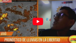 Pronóstico de lluvias en La Libertad