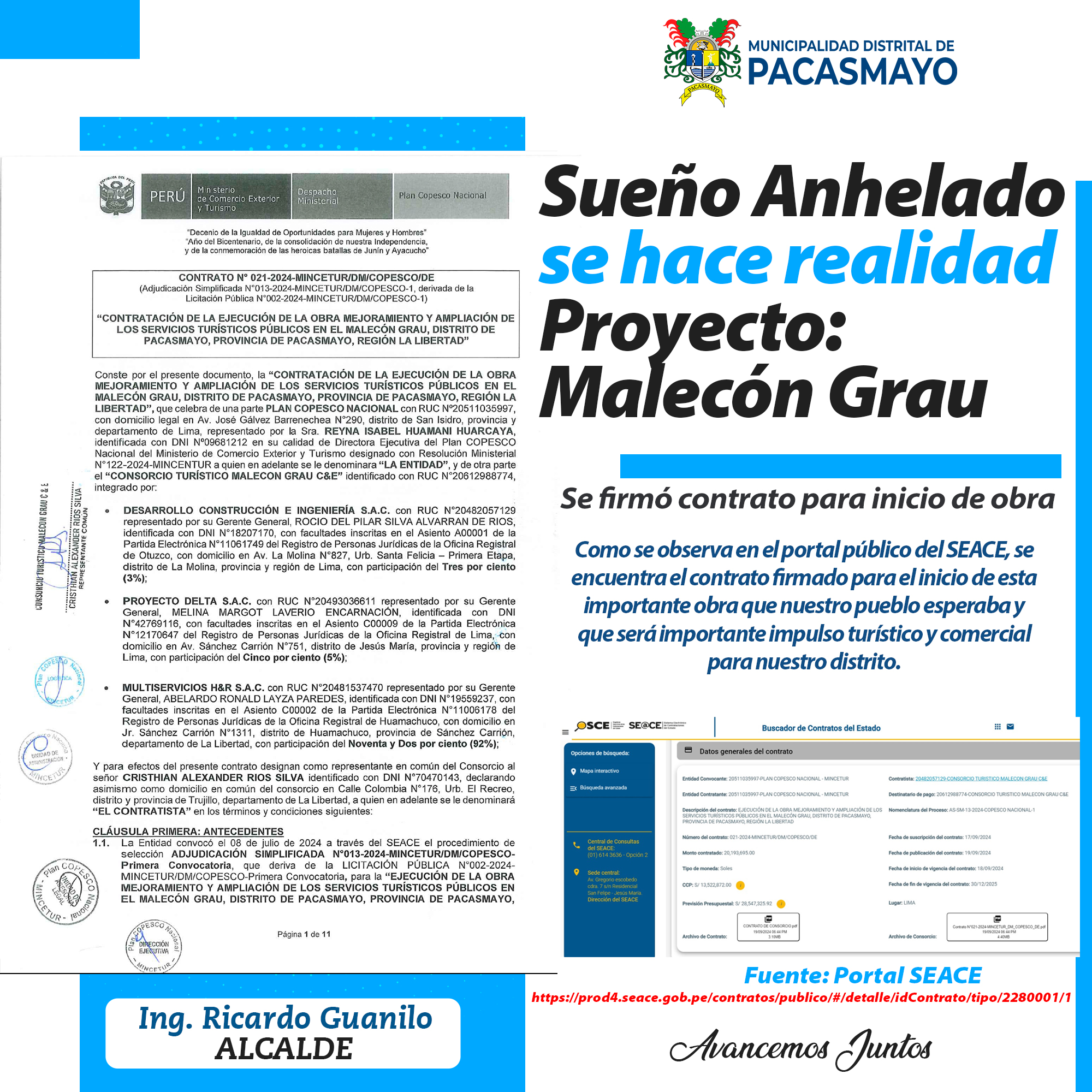 Construcción de Malecón Grau: un paso adelante para Pacasmayo