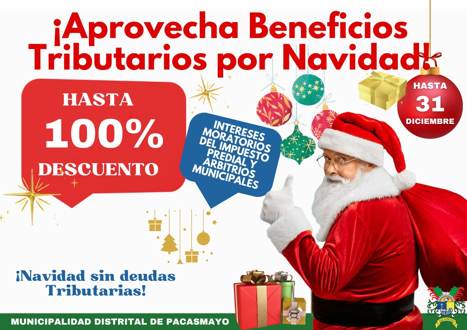 Grandes Descuentos Tributarios en Pacasmayo por Navidad