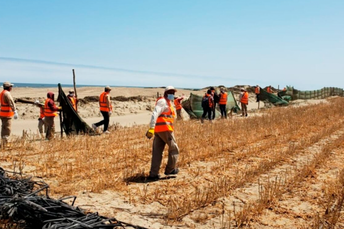 Protección temporal para la Huaca Barco en Pacasmayo