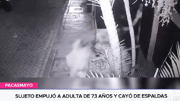 Violencia en La Taberna: Adulto empuja a anciana de 73 años