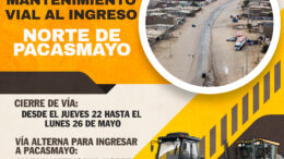 Mantenimiento vial en Pacasmayo: Importante aviso
