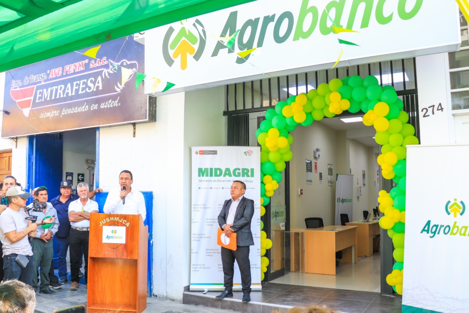 Inauguración de Agrobanco en Chepén impulsa el campo