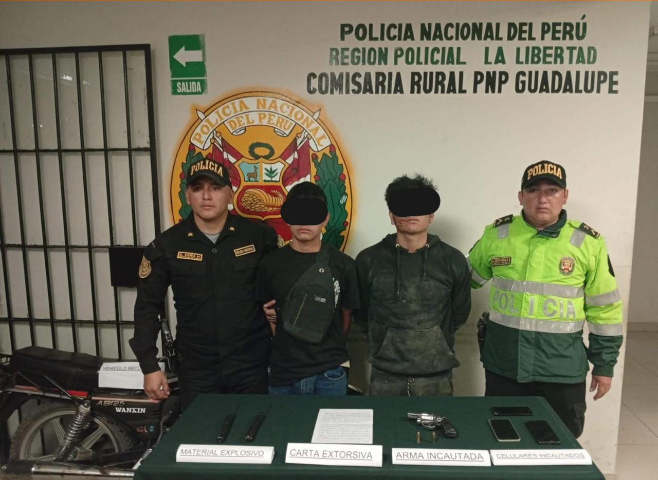 Seguridad en Pacasmayo: Capturan jóvenes con explosivos
