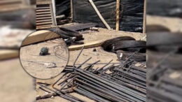 Granada de guerra hallada en obra de Chepén Granada de guerra hallada en obra de Chepén