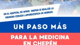 Primer cirugía laparoscópica en Chepén