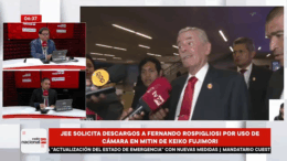 Presidente del Congreso y uso de cámara en mitin partidario