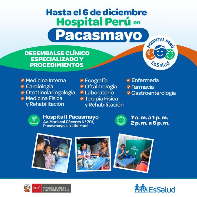 Campaña de atención médica especializada en Pacasmayo