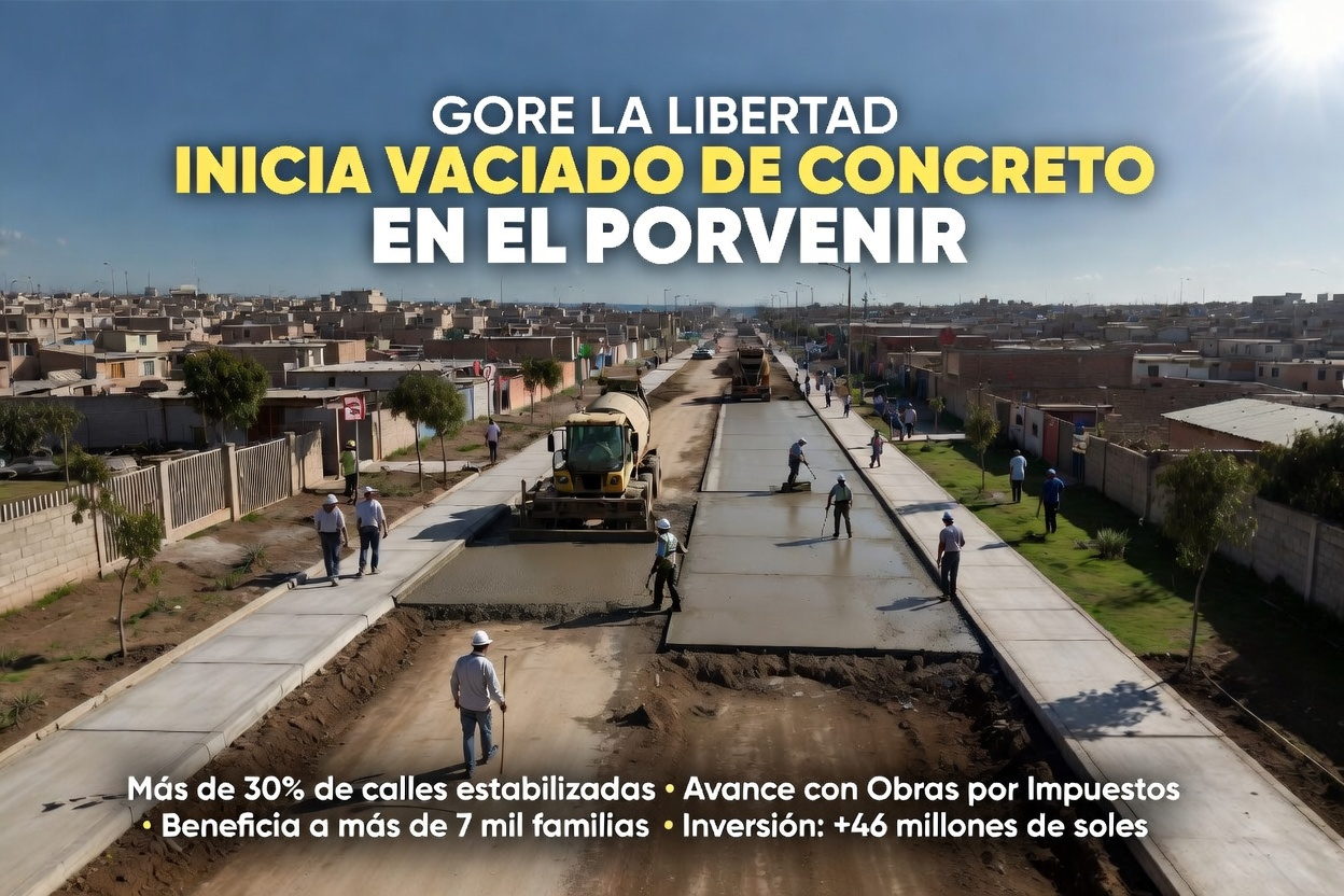 🔷 Vaciado de concreto en Pacasmayo: Transformación urbana con pavimentación