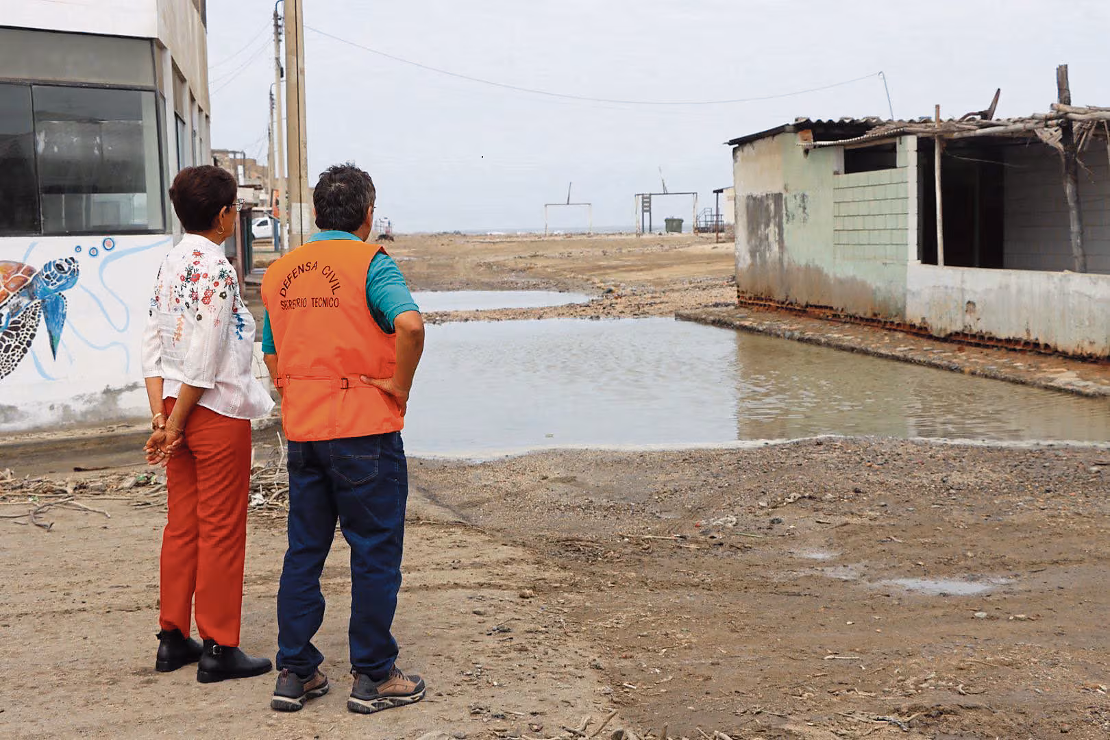 Inspeccionan Balnearios de Pacasmayo tras Oleajes