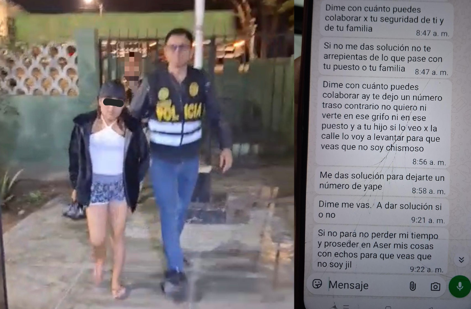 Capturan a “La Chica Rap” por extorsión en Chepén