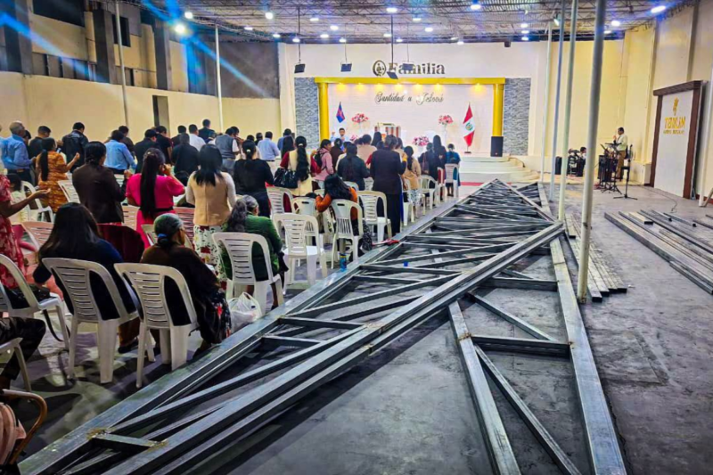Remodelación del Techo del Templo del MMM en Chepén